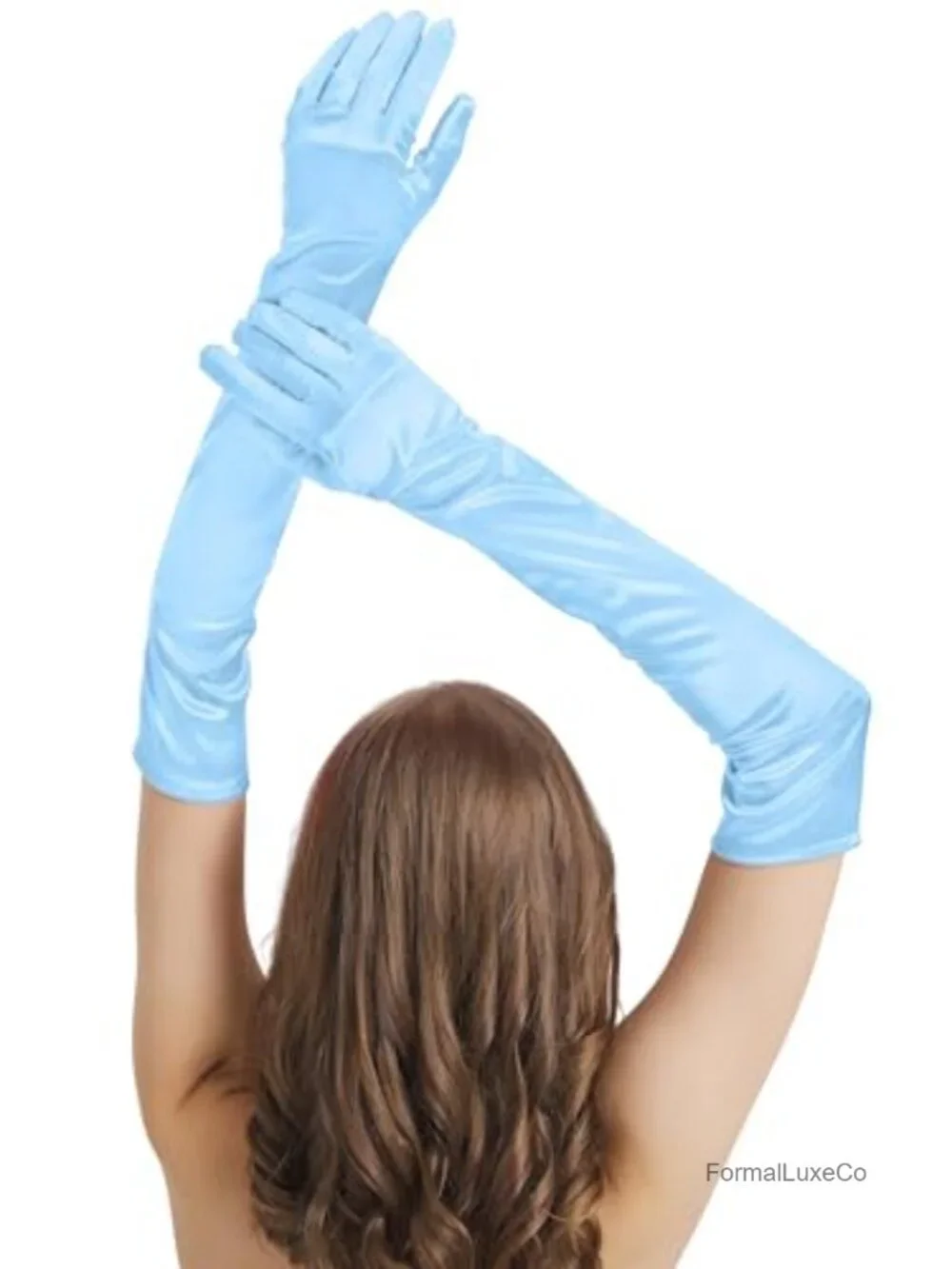 Satin Opera Gloves Elbow Length Costume Accessory